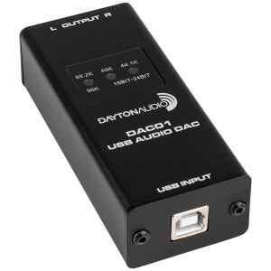 Main product image for Dayton Audio DAC01 USB Audio DAC 24-bit/96 kHz RC 230-510